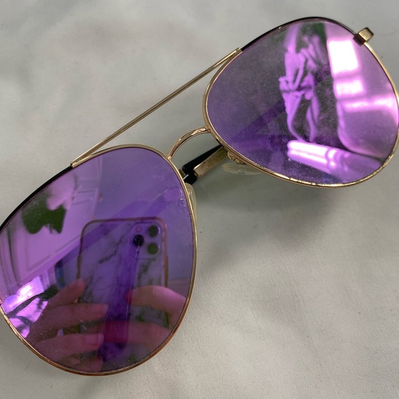 Women’s Purple & Gold Sunglasses 🕶 - Picture 4 of 12